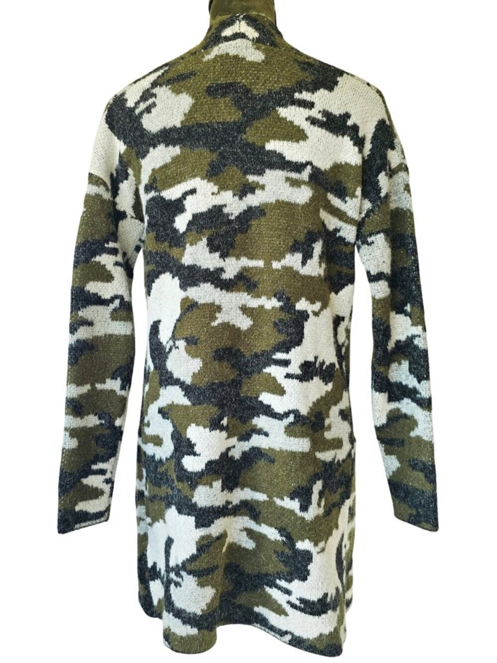 ✨Like New✨ Venus Camouflage Cardigan, Green/Black/White, Size XS - Picture 2 of 9